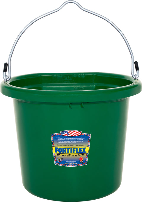 Fortiflex® 20-Quart FlatBack Bucket - Colors