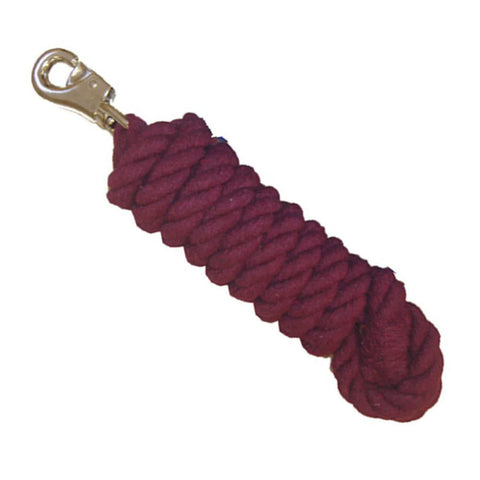 Cotton Lead Rope with Chrome-Plated Bull Snap