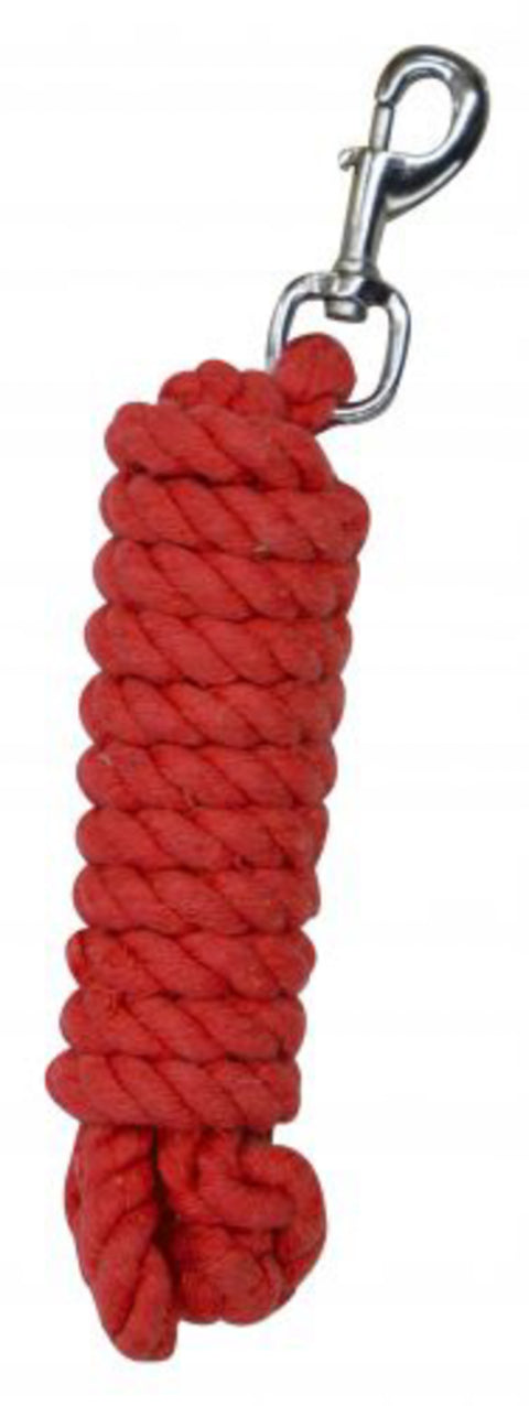 10' braided cotton lead with swivel bolt snap