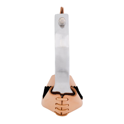 Equi-Sky 3 1/4" Wide Slanted Aluminum Stirrups with Rubber Pads