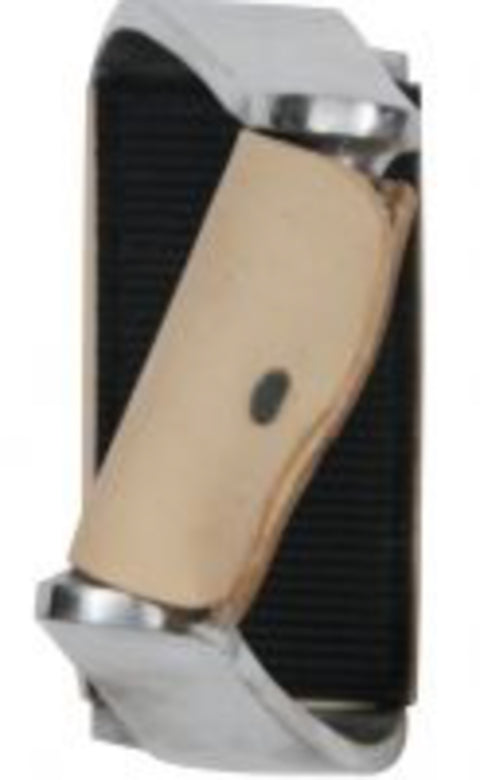 Showman® Lightweight Twisted Angled Aluminum Western Stirrups with Wide Rubber Grip Tread