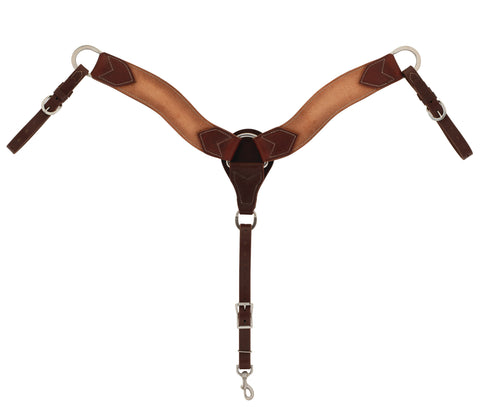 Weaver Leather® Roughout Roper Breast Collar in Canyon Rose