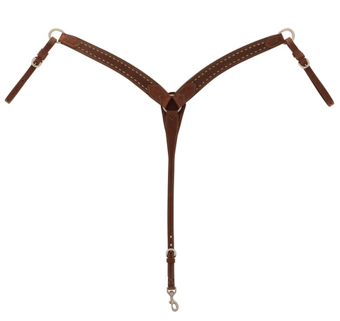 Weaver Leather® Buckstitch Contoured Breast Collar, Oiled Hermann Oak®, Dusk Collection