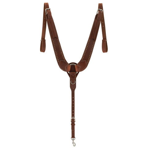 Weaver Leather® Buckstitch Pulling Breast Collar, Oiled Hermann Oak®, Dusk Collection