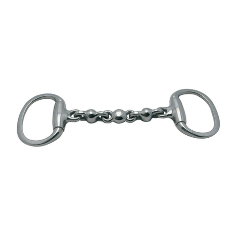 Metalab Waterford with Triple Round Links Eggbutt Snaffle Bit
