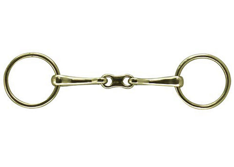 German Silver French-Link Loose Ring Snaffle Bit, 13mm/5 1/2" Mouth
