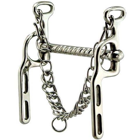 Stainless Steel Military Elbow Corkscrew Straight Mouth Bit