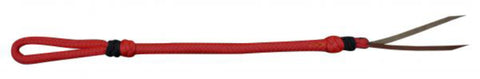 Showman® Two-Tone Braided Nylon Quirt with Leather Popper