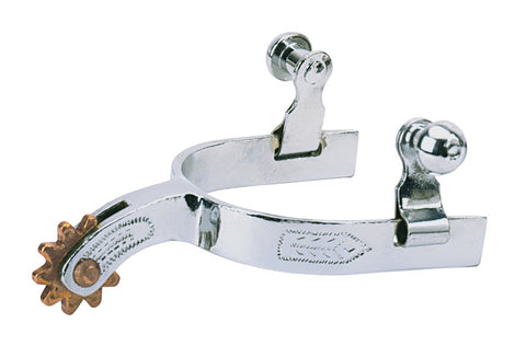 Weaver Leather® Men’s Brushed Stainless Steel Western Spurs