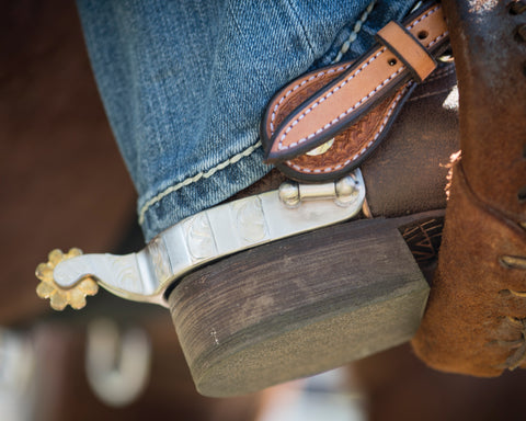 Metalab Anti-Slip Rubber Comfort - Roping Medium Spurs