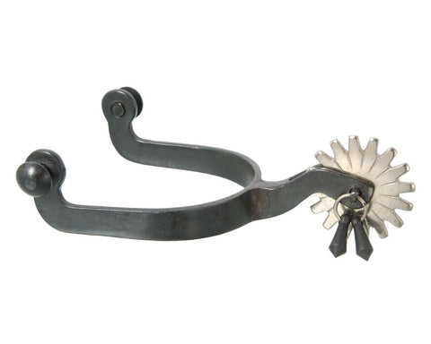 Tough1® Black Steel Jingle-Bob Spurs