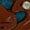 Showman® Ladies’ Floral-Tooled Spur Straps with Rhinestones, Studs & Teal