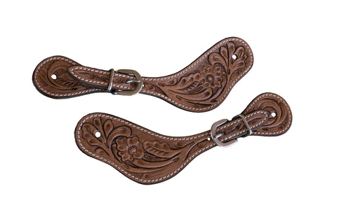 Shenandoah Kids’ Floral-Tooled Spur Straps