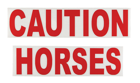 Caution Horses Sign