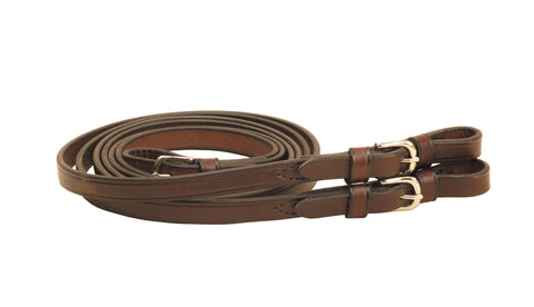 Tory Leather Company 3/4" x 60" Plain Reins with Buckle Bit Ends