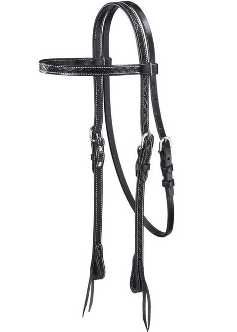 Royal King Zig Zag Tooled Browband Headstall