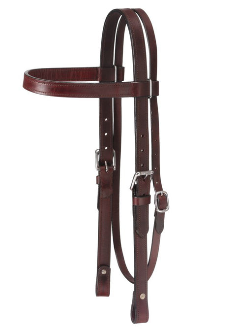 King Series Draft Leather Browband Headstall
