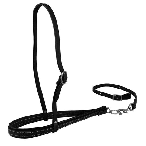 Showman® Argentinian Cow Leather Noseband & Tie Down