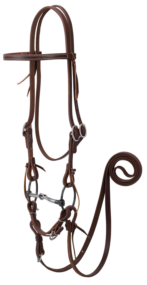 Weaver Leather® Working Tack Ring Snaffle Bridle