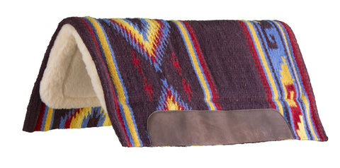 Wool-Blend Blanket-Top Western Saddle Pad