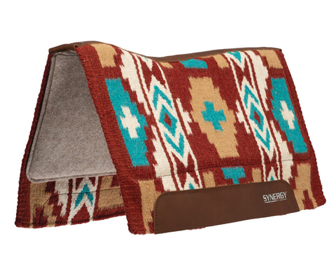 Weaver Leather® Synergy® Contoured Performance Saddle Pad with Merino Fleece