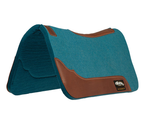 Weaver Leather® Smarty x Synergy® Contoured Steam-Pressed 100% Merino Wool Felt Performance Saddle Pad, 3/4"