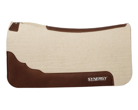 Weaver Leather® Synergy® Deep Contour Steam-Pressed 100% Merino Wool Felt Performance Saddle Pad, 1"