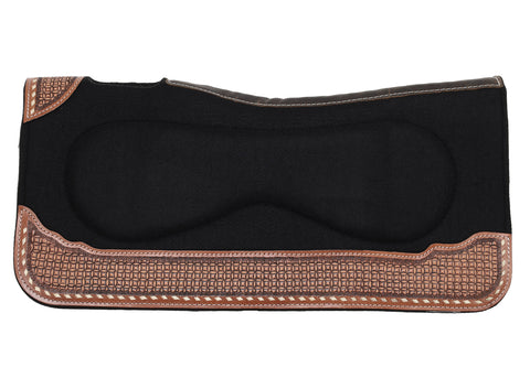 Showman® Waffle Weave Built-Up Felt Saddle Pad