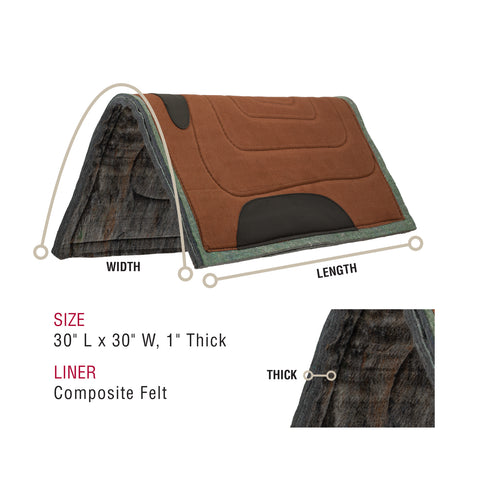 Canvas Top Western Saddle Pad