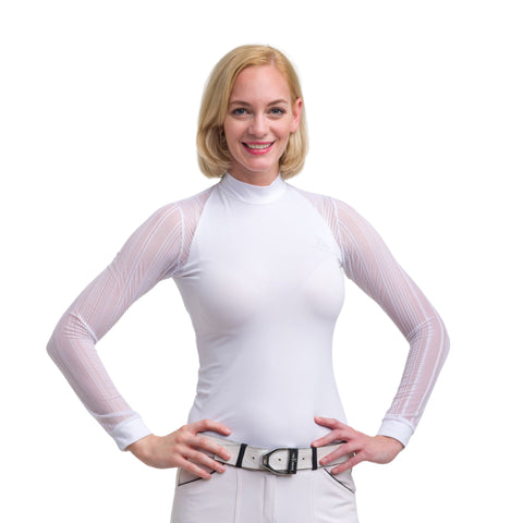 Cavalliera Ladies’ Countessa Long Sleeve Technical Show Shirt