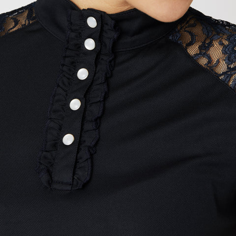 Horze Ladies’ Sianna Long Sleeve Lace Show & Training Shirt