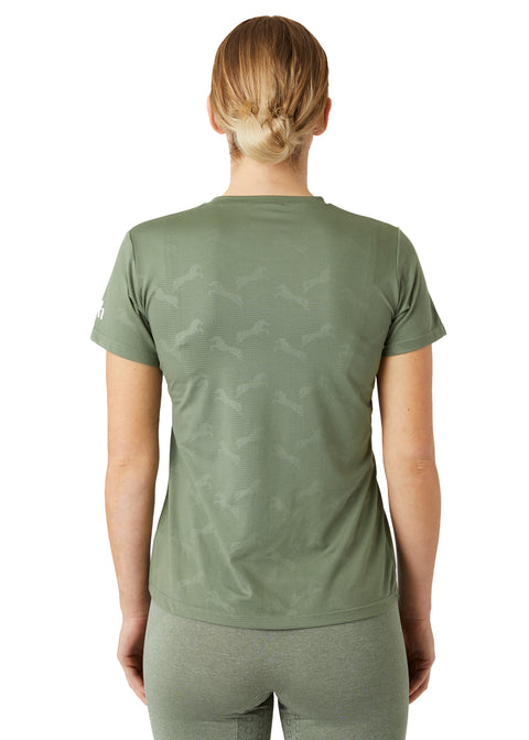 Horze Ladies’ Nina Horse Print Technical Tee