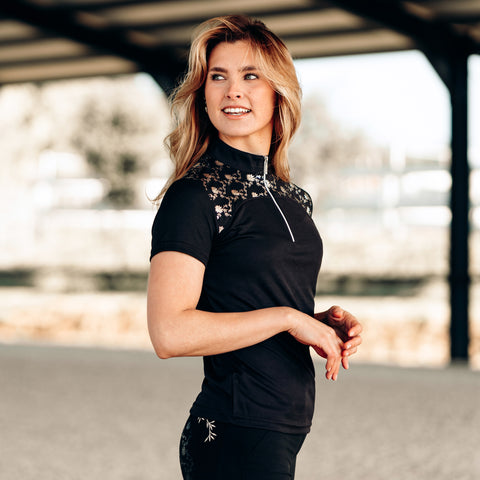 Horze Ladies’ Kaitlin Short Sleeve Performance Show & Training Shirt