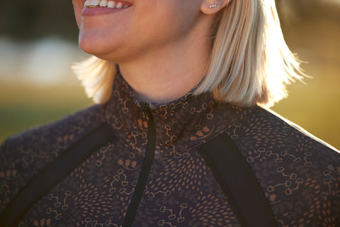 Kerrits® Ladies’ Rail Side Quarter-Zip Tech Top
