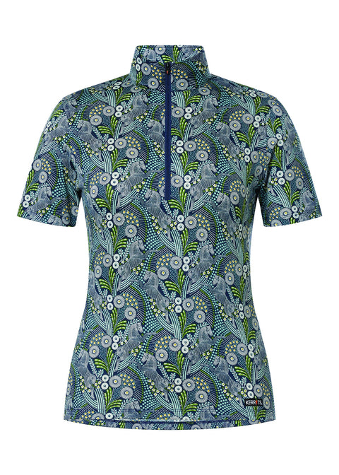 Kerrits® Ladies’ Summer Ride IceFil® Print Short Sleeve Shirt