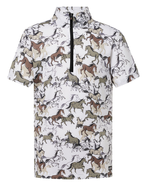 Kerrits® Kids’ Summer Ride IceFil® Short Sleeve Print Shirt