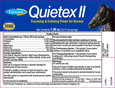 Farnam® Quietex II™ Focusing & Calming Paste