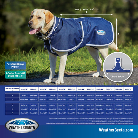 WeatherBeeta® Reflective Parka 300D Deluxe Dog Coat