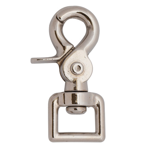Square Scissor Snap, Nickel Plated - 3/4"