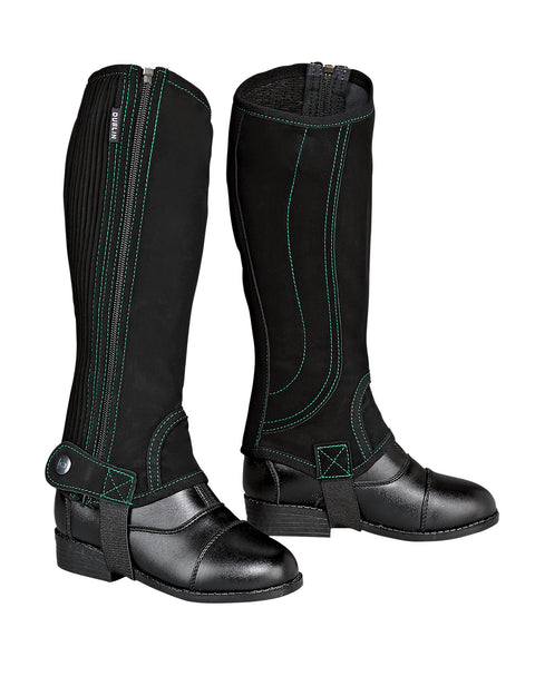 Dublin® Children's Easy-Care Contrast Stitch Half Chaps