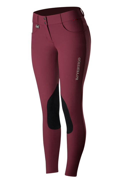 Horze Ladies’ Olivia Knee-Patch Breech with Silicone Grip