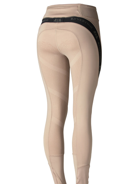 B Vertigo Ladies’ Jenny Silicone Print Full-Seat Riding Tight