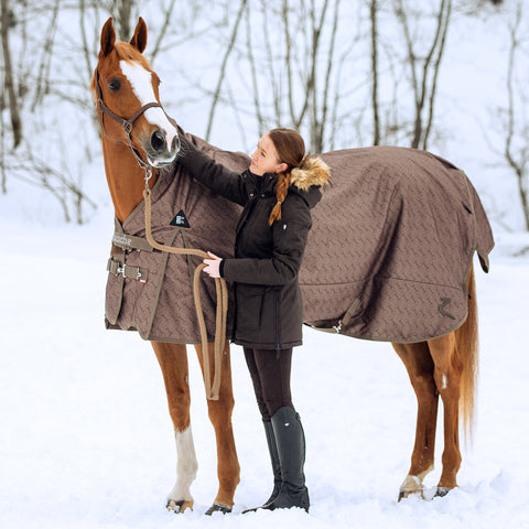 Horze Ladies’ Rhea Knee-Patch Thermo Breech with Back Pockets