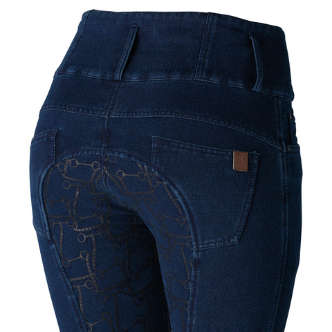 Horze Ladies’ Kacy Denim Winter Full-Seat Breech