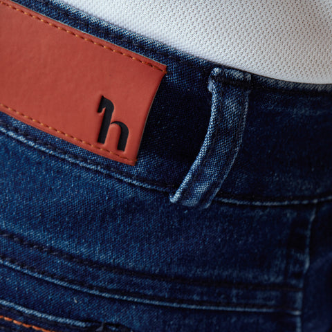 Horze Kids’ Allison Soft Denim Full-Seat Breech