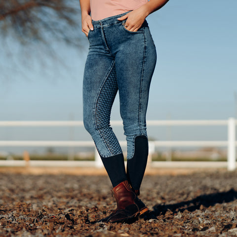Horze Ladies’ Delia Denim Full-Seat Breech