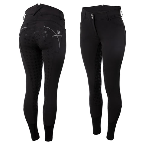 Horze Ladies’ Queenie Silicone Full-Seat Breech with Crystals