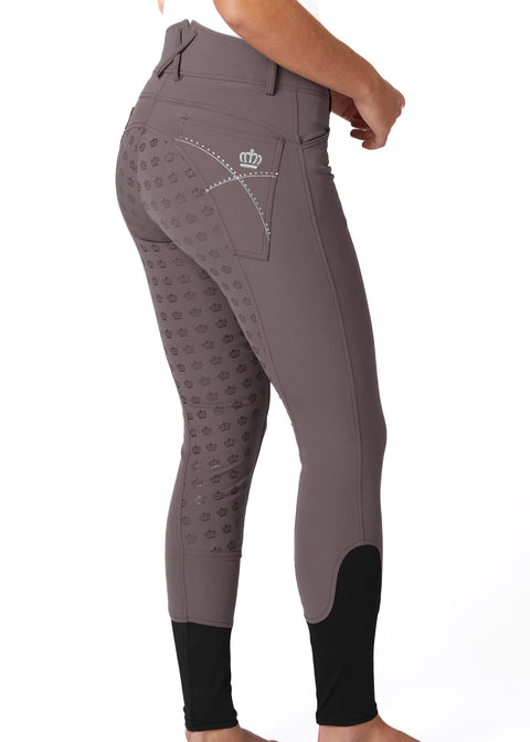 Horze Ladies’ Queenie Silicone Full-Seat Breech with Crystals