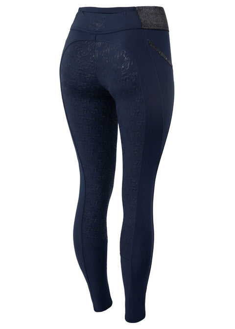 Horze Ladies’ Evie Full-Seat Tight with Black Glitter