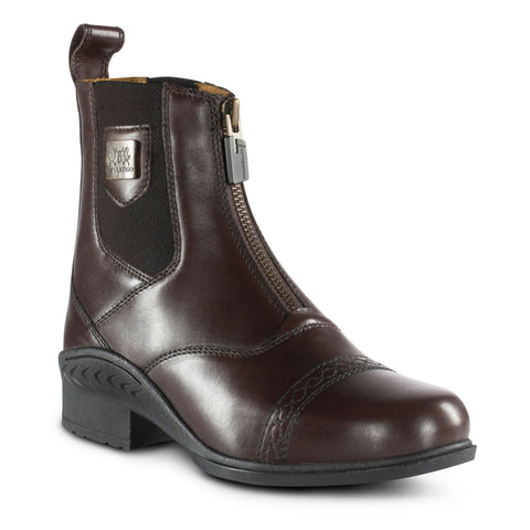 B Vertigo Ladies’ Saturn Front-Zip Leather Paddock Boots